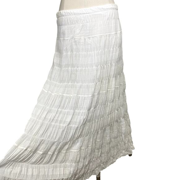 Max Studio Hippie Fairy Boho Festival Free Spirt Cotton Ruffle Tiered Maxi Skirt - Picture 6 of 15